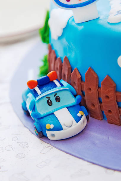 istock Birthday cake for 1 year old boy 689100738