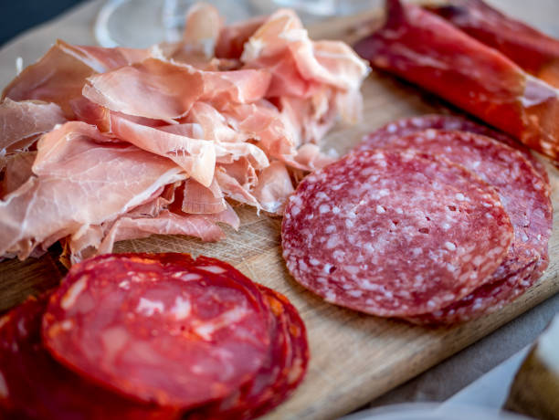 istock Mixed plate of charcuterie 689101168