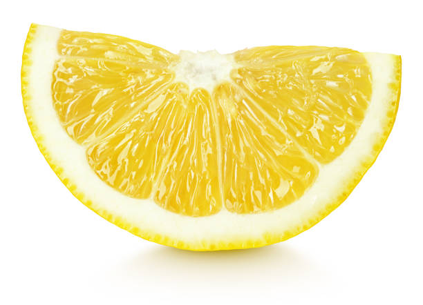 istock wedge of yellow lemon citrus fruit isolated on white 689109384