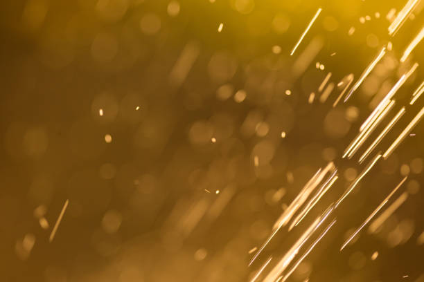 istock Abstract orange lights like sparkles of fire 689112444
