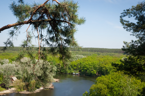 Blick Auf Den Fluss Siwerskyj Donez Ukraine Stockfoto und mehr Bilder