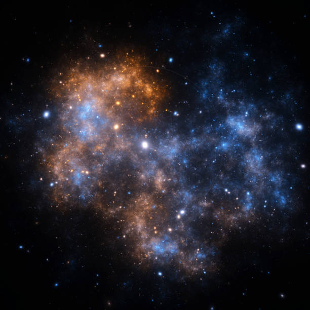 istock Abstract fractal illustration looks like galaxies 689129250