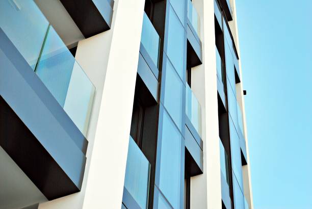 istock Modern apartment buildings exteriors 689179594