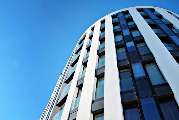 istock Modern apartment buildings exteriors 689179624
