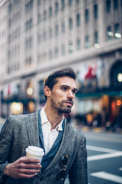 istock Handsome young man on a coffee brake 689195382
