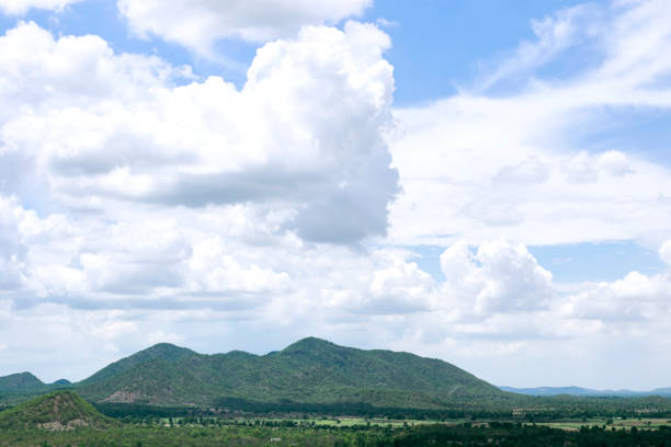 istock landscape nature - layer of mountain and sky view 689201992