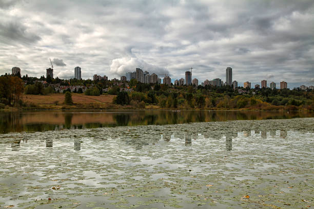 istock Burnaby Cityscape at Deer lake, BC, Canada 689205110