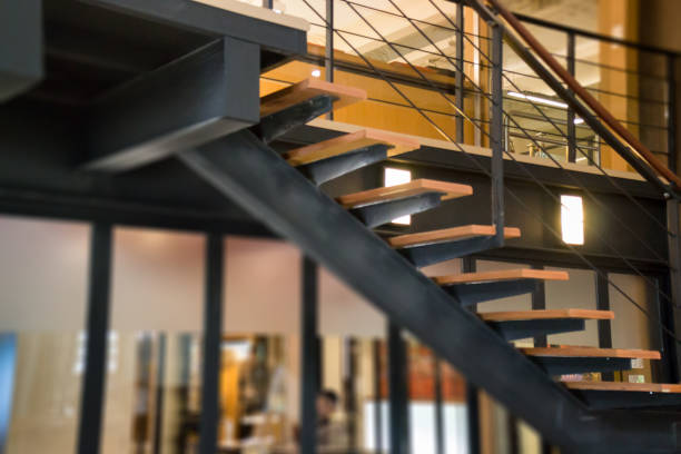 Hardwood Stairs In Minimal Style Room