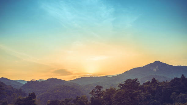 istock Landscape mountains, atmosphere, evening sun Tropical Thailand Doi Inthanon 689220034