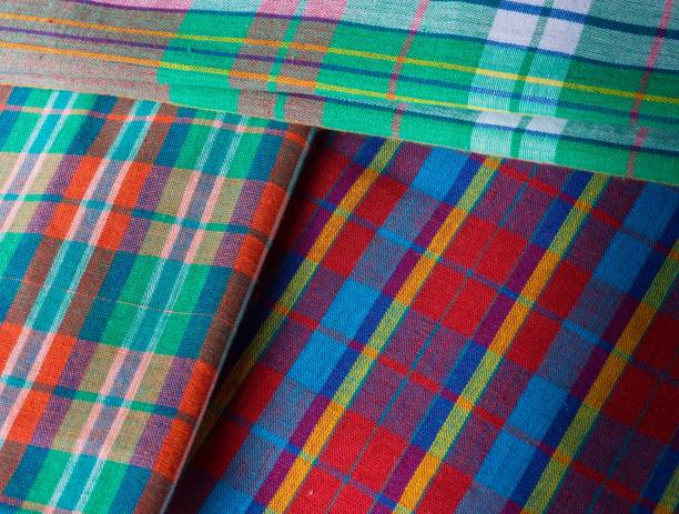 istock Multi Colored Loincloths By Street Vendor In Thailand 689224974