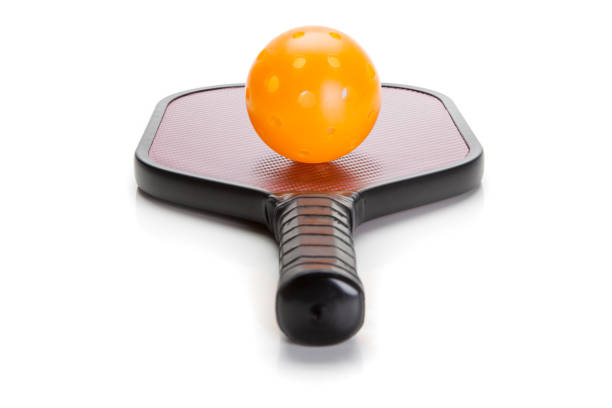 Pickle Ball Paddle Pickle ball paddles on white background paddle ball stock pictures, royalty-free photos & images