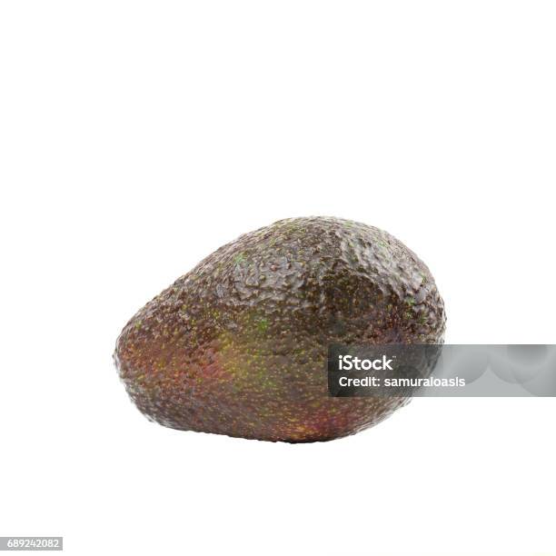 Avocados On A White Background Stock Photo - Download Image Now - Avocado, Brown, Food