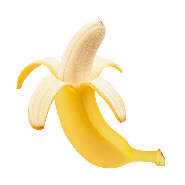 istock Banana. Ripe bananas isolated on a white background. 689249028