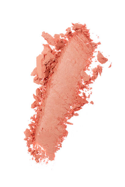 istock Smear of crushed shiny pink eyeshadow 689249524