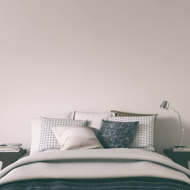 istock Bedroom with decoration and copy space 689252684