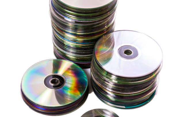 istock Heap of old used cd and mini disks 689252798