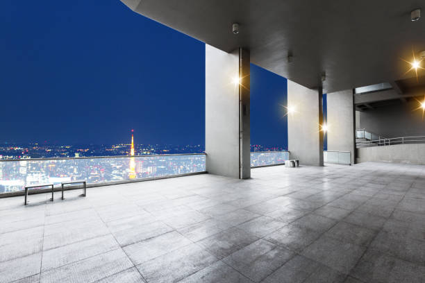 istock empty floor with cityscape of tokyo at night 689252952