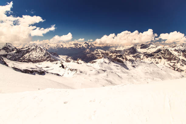 istock sunny day on the ski slopes of Cervinia 689256310