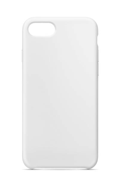 case Phone case isolated over white background. phone cover isolated stock illustrations