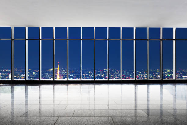 istock emtpy office on cityscape of modern city 689263468