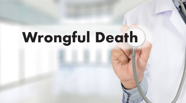 Wrongful Death Doctor talk and  patient medical working at office Wrongful Death Doctor talk and  patient medical working at office wrongful death stock pictures, royalty-free photos & images