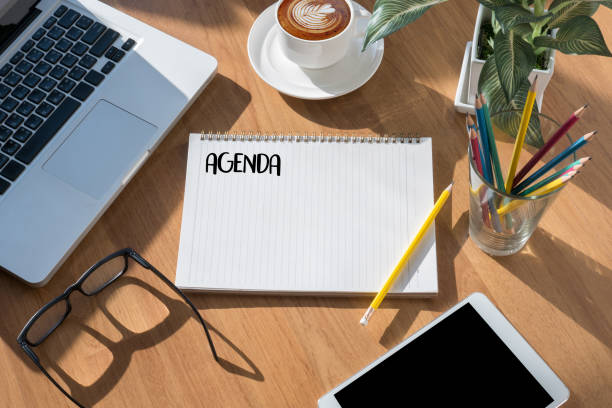 istock Agenda Activity Information Calendar Events and Meeting Appointment 689264322
