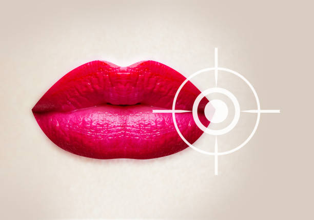 red color lipstick