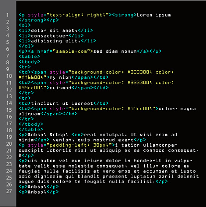 Html Simple Code Vector Colorful Abstract Program Tags In Developer ...