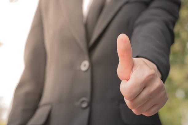 istock Thumb success in business, Concept business. 689271022