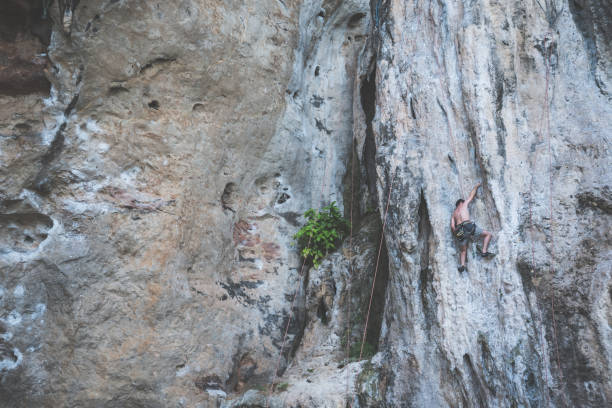 istock Natural background Climbers male athletes. 689274798