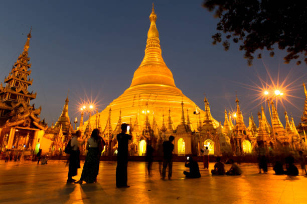 istock Shwedagon Pagoda, Yangon-Myanmar 689287590