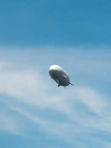 White Zeppelin Aircraft in Meersburg, Germany.