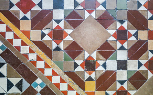 istock Colorful tiles floor in vintage style 689290942