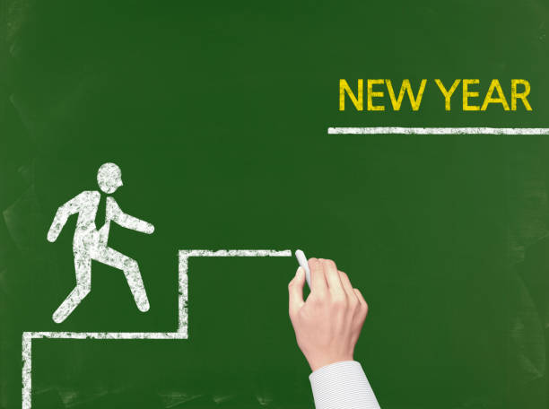 istock New Year - Business Chalkboard Background 689294468
