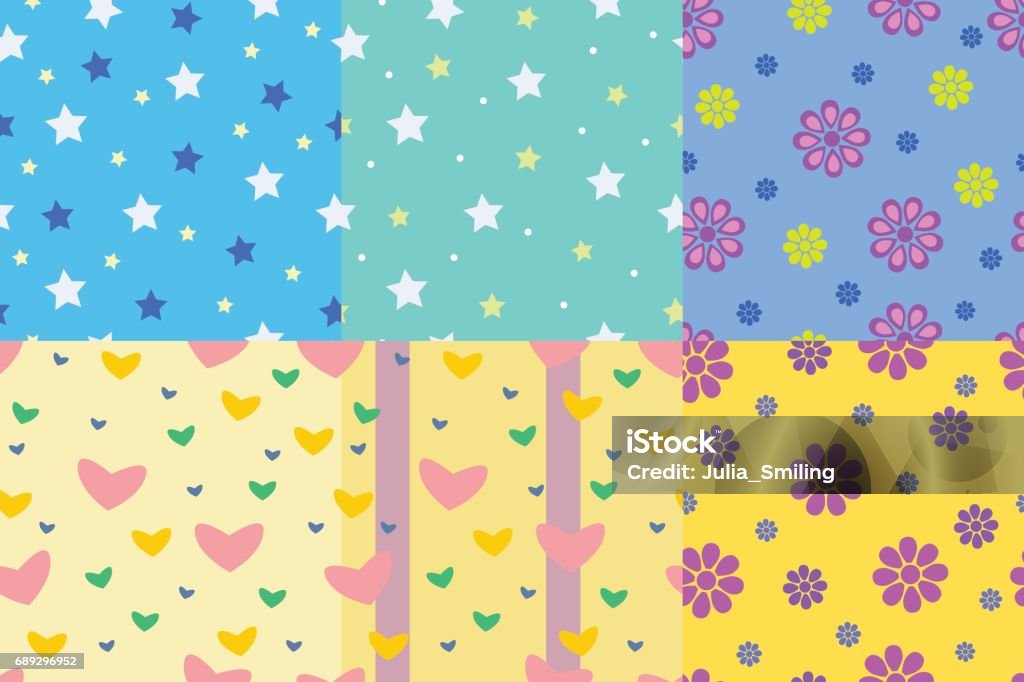 Scene Kid Pattern Background Kid Pattern Seamless Background For Your Children Stock Illustration ...