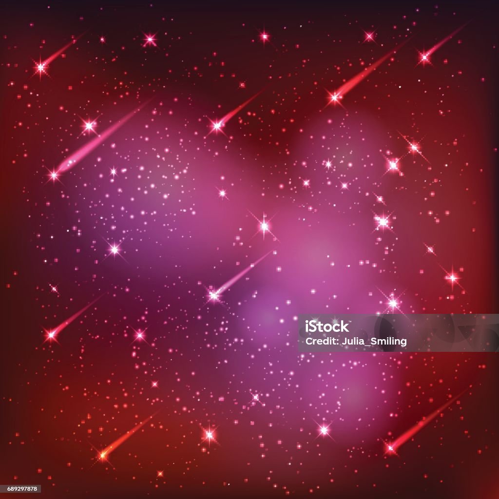Red Exploding Stars Background Outer Space Stars And Universe Red Background Stock Illustration ...