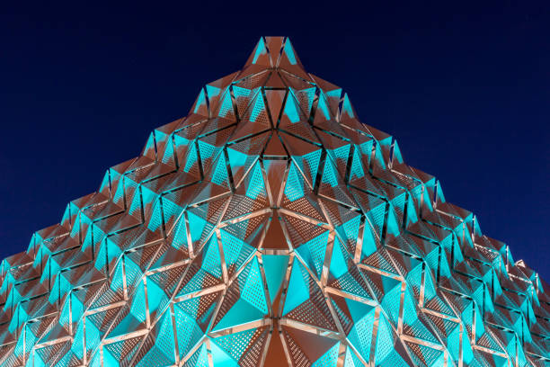 istock Leeds, car park at night abstract 689308376