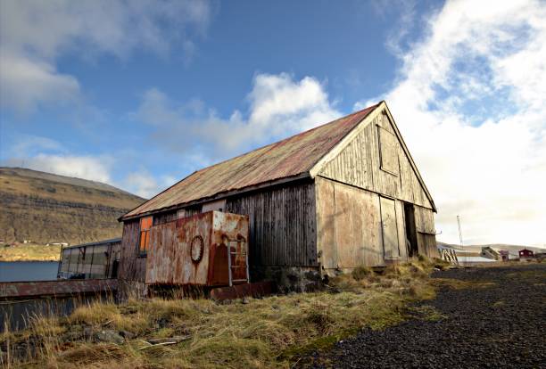 istock Old shipyard in the Faroe Islands 689308504