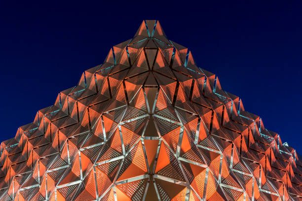 istock Leeds, car park at night abstract 689308584