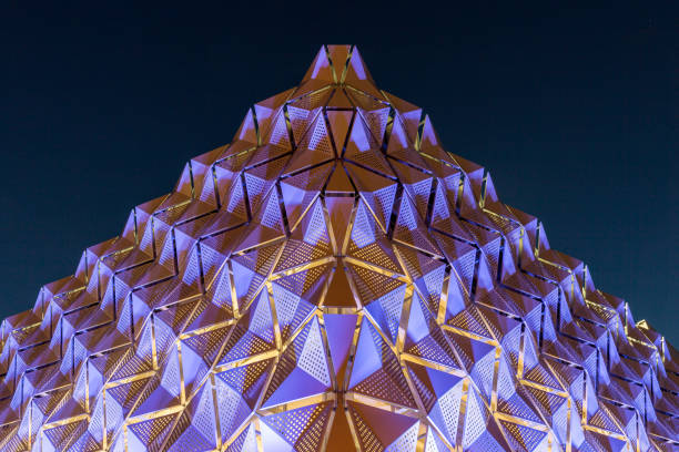 istock Leeds, car park at night abstract 689312978