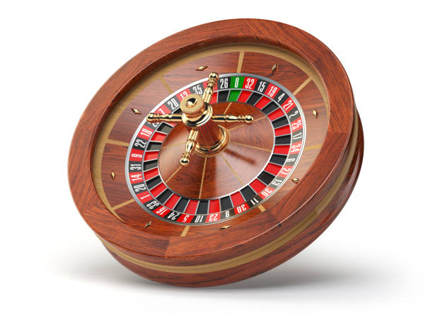 istock Casino roulette wheel isolated on white background. 689313974