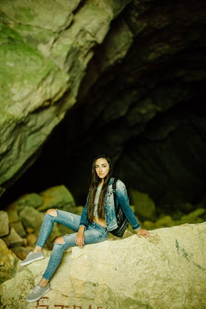 istock woman relax in cave 689317228