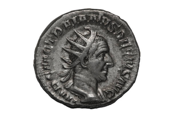istock Roman coin – Trajan Decius Antoninianus 689334950