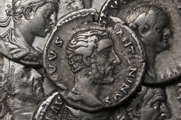 istock Roman coin – Antoninus Pius 689335006