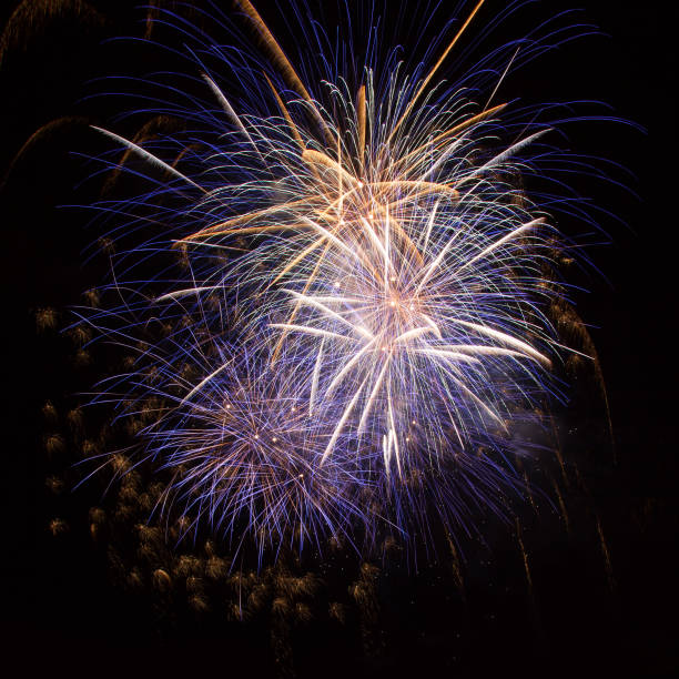 Colorful fireworks stock photo