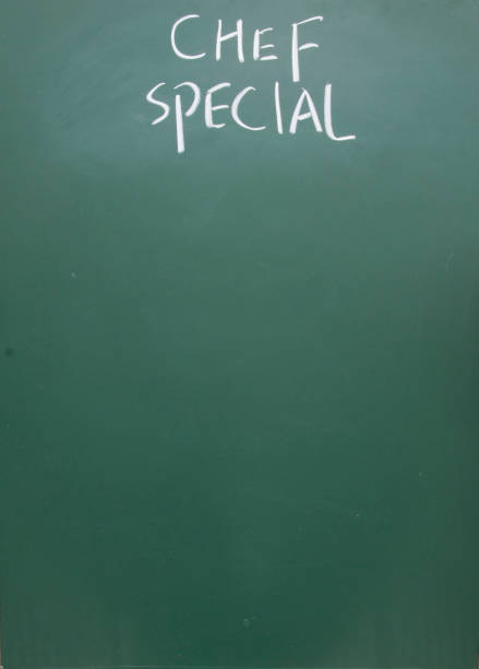 istock chef special  title handwritten with chalk on blackboard 689347624