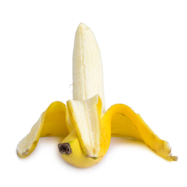 istock Cooked banana yellow isolated 689353132