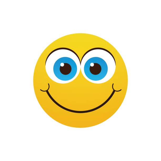 istock Yellow Smiling Cartoon Face Positive People Emotion Icon 689353368