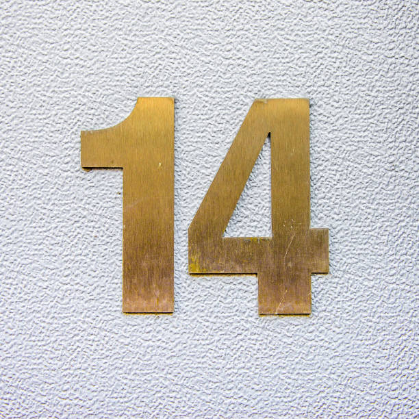 nr. 14 - house numbering fotografías e imágenes de stock