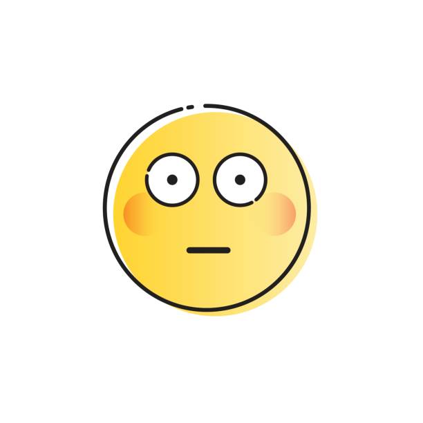istock Yellow Cartoon Face Shocked People Emotion Icon 689359400